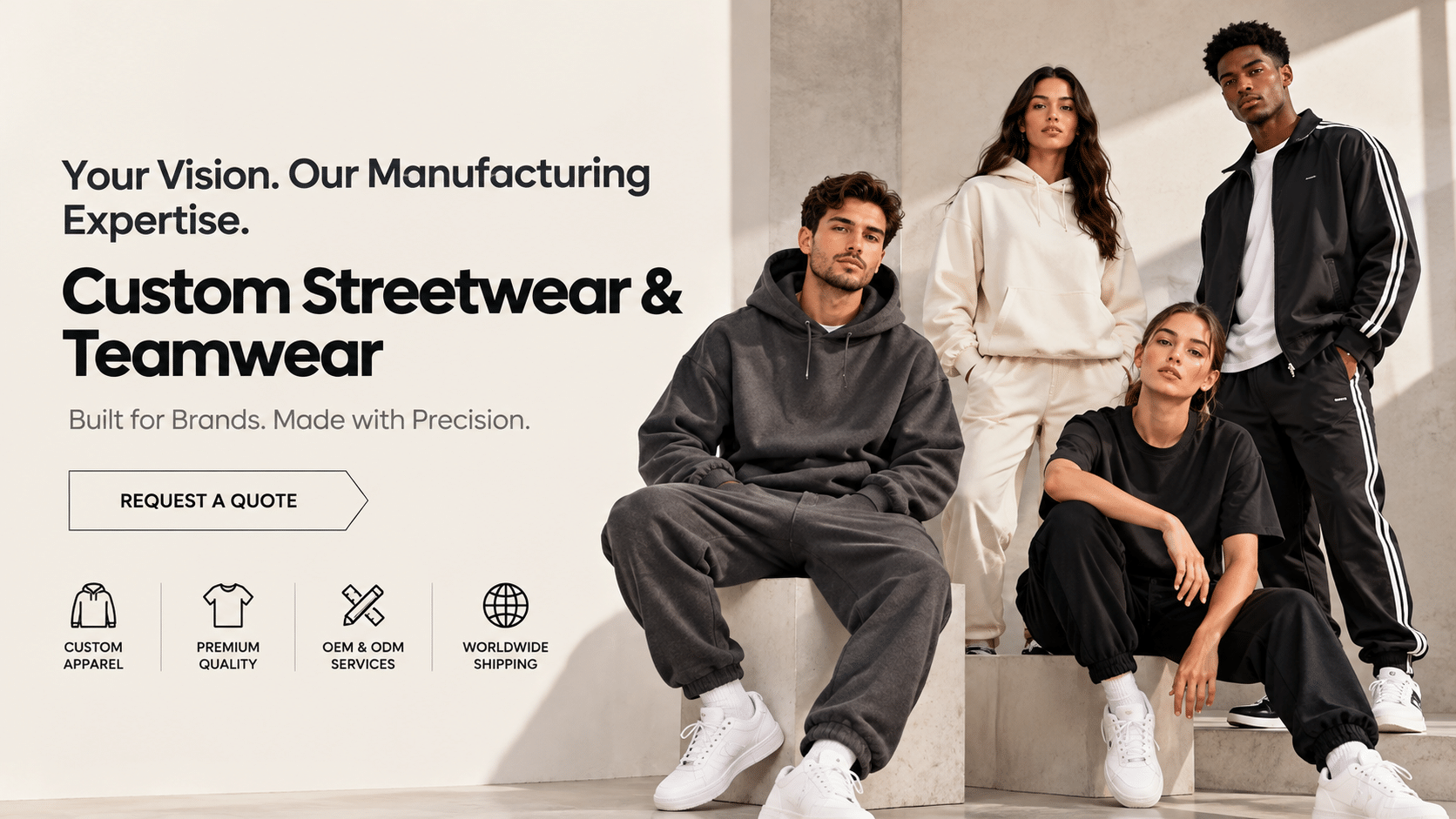 Custom Streetwear Manufacturing Hero